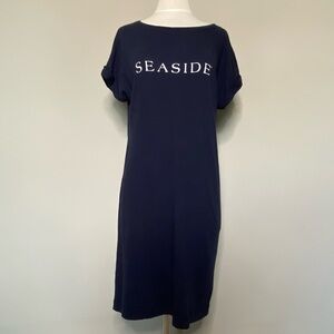 Michael Stars Navy Blue Seaside 30A T-shirt Dress, XS